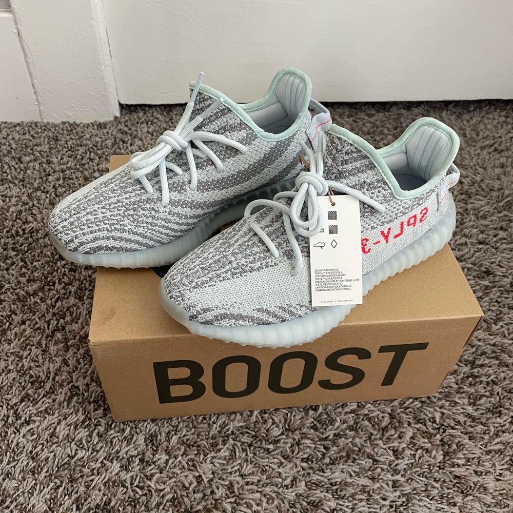 Yeezy Boost 350 v2 blue tint